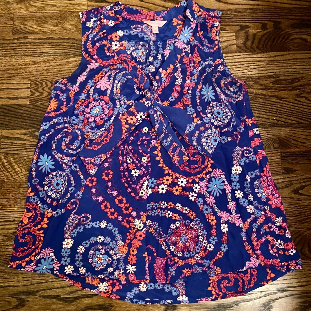 Lilly Pulitzer Silk Sleeveless Top (sz S)